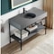 Anzzi Siena 48 in. Console Sink in Matte Black with Matte Grey Counter Top CS-FGC002-MB - alternate 8